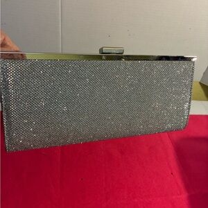 Style & Co. Glittering Silver Wristlet